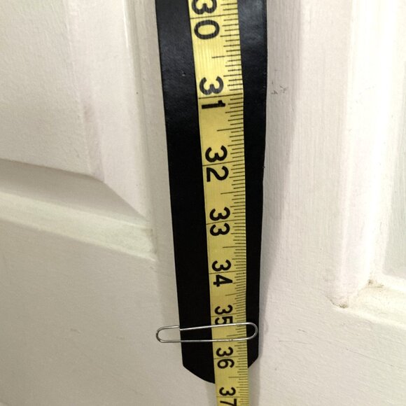 Black Belt Skulls & Hanging Chains, Size Small, Genuine Leather Rock Punk Goth - Picture 8 of 11